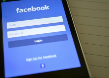 Smartphone Showing Facebook Application