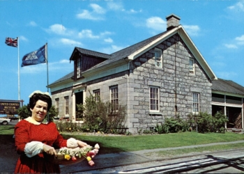 During Canada’s 1967 Centennial, veteran Museum curator Alda MacKinnon welcomed a never to be equalled 6,000 visitors in 6 months to the United Counties Museum, on its original location on Papermill Hill 2nd St.  W.