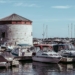Shoal Tower and Boats in Harbour, Kingston, Ontario, Canada