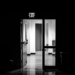 opened door