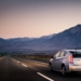 vehicle driving through empty road