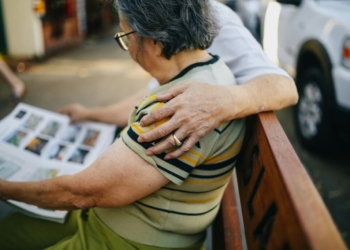 Couple Reading the Newspaper