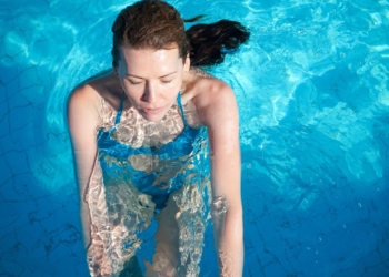 woman, vacation, swimming pool