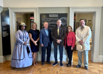 U.S. Ambassador David L. Cohen Explores Black History Exhibit at Upper Canada Village