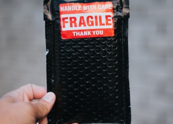 black and red leather bifold wallet