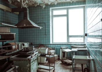 white and brown wooden desk