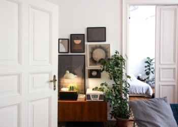 white wooden door near brown wooden table
