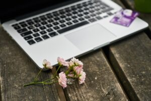 computer, beautiful flowers, flower