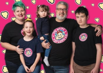 THE HAPPY POPCORN CO. SET TO CELEBRATE BUSINESS MILESTONE – on Saturday, February 8th – 5 years in business!