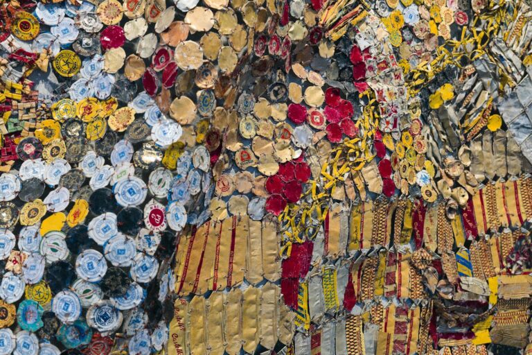 a wall covered in lots of different types of buttons