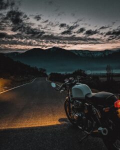 black and silver cruiser motorcycle on road during daytime