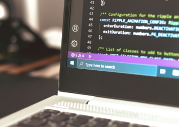 black and white laptop computer