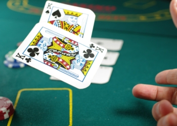 person playing poker