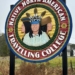 Native North American Travelling College sign in Akwesasne