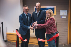 rose rocket ribbon cutting