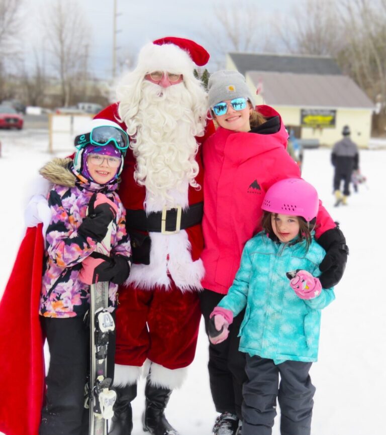 santa with kids