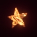 lighted orange star night lamp