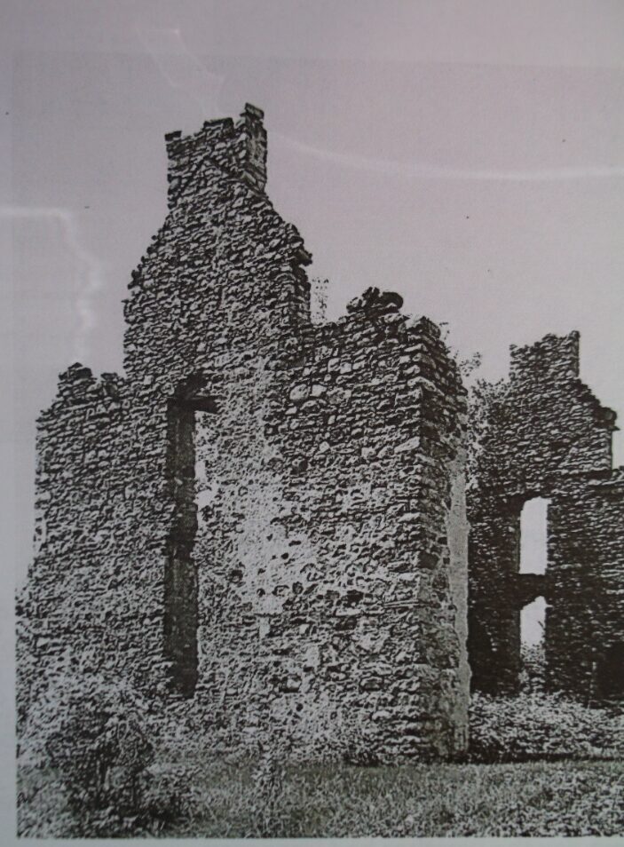 The remains of Glengarry House, 1959.Today all you can see is the an historic cairn and plaque on the south side of County Road 2, east of Glen Walter.