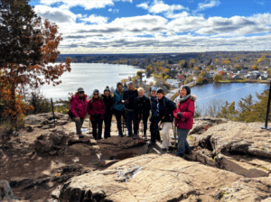 Ladies hiking