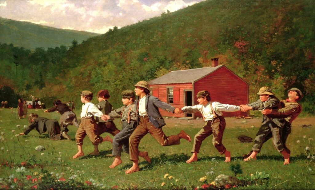 Winslow Homer, Snap the Whip, 1872, oil on canvas, Butler Institute of American Art, Youngstown, Ohio, USA
