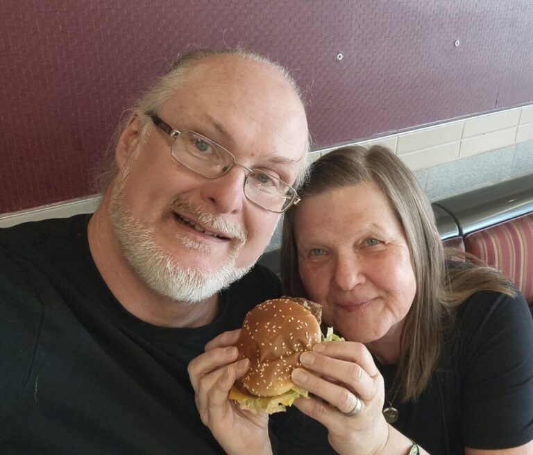 me and Sheldon eating