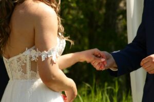 a person in a white dress