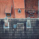 a brick building with windows
