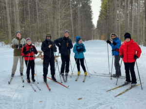 Outdoor club skiing