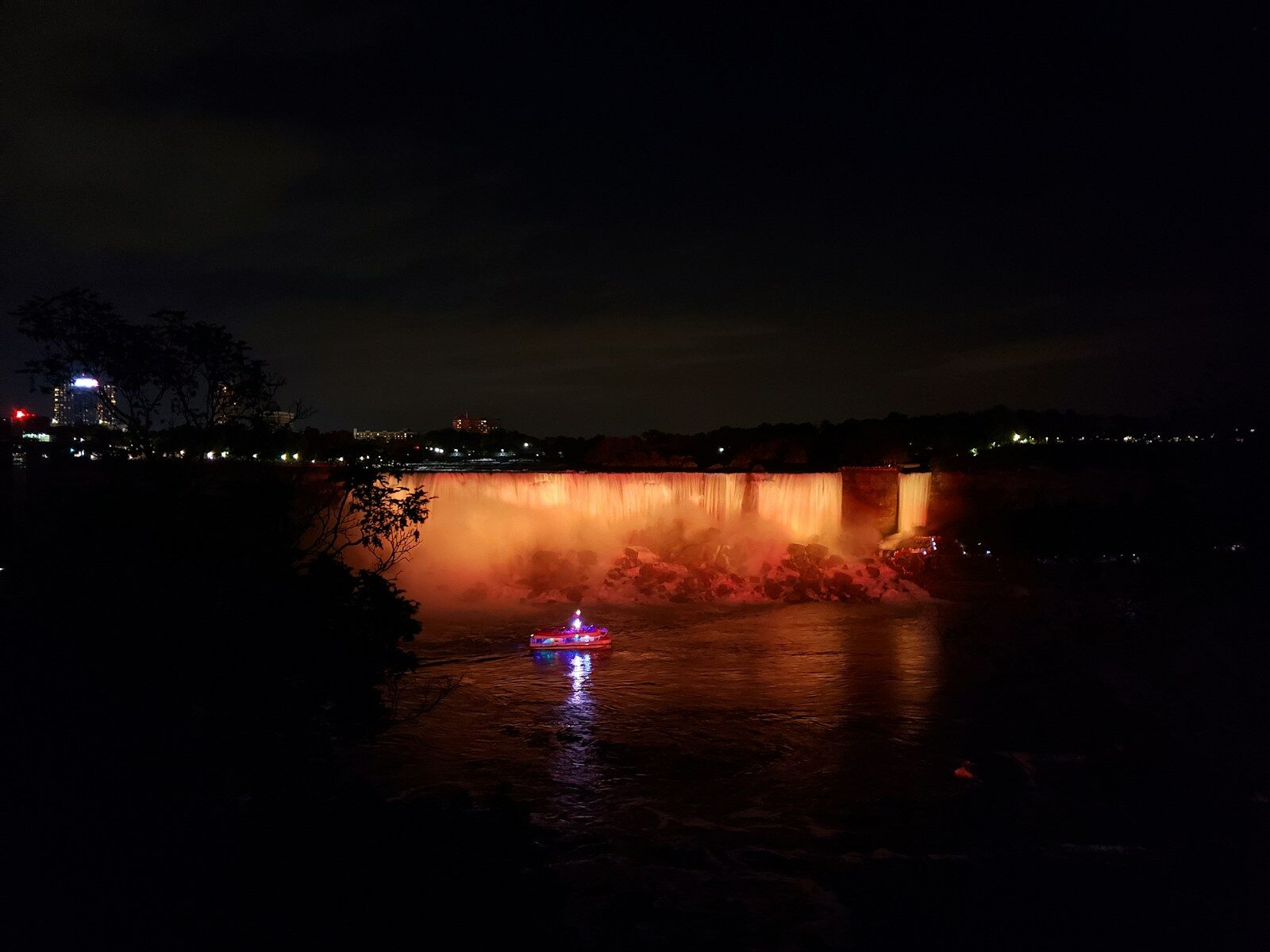 body of water during night time