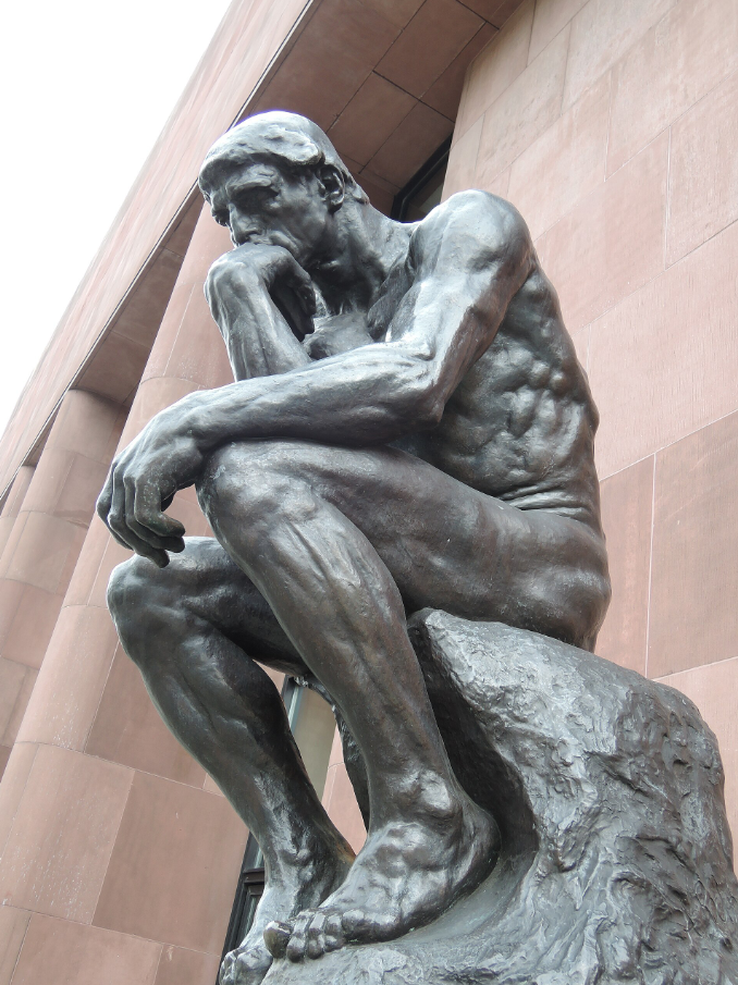 Auguste Rodin, The Thinker, 1904, bronze, Musee Rodin