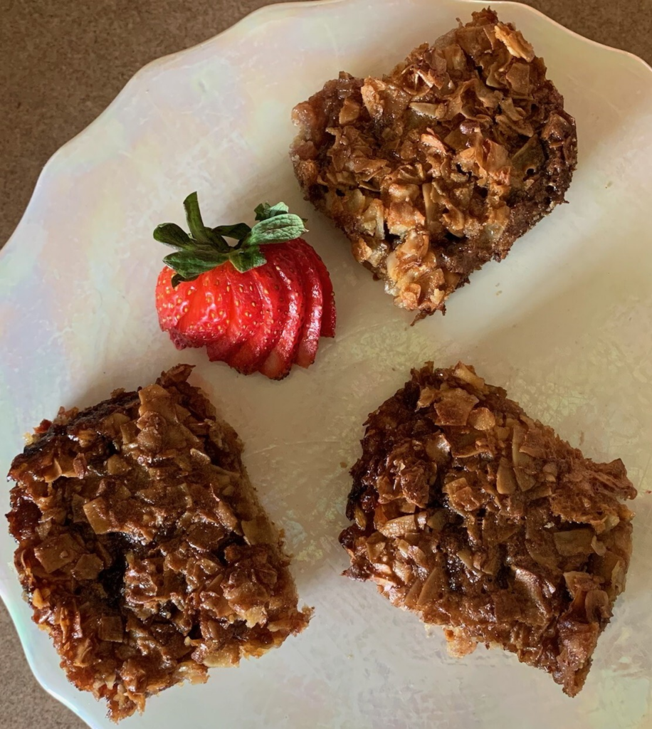 Strawberry Fan and Raspberry Squares