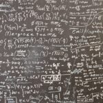 a blackboard with a lot of writing on it