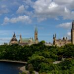 Parliament buildings in Ottawa, Ontario